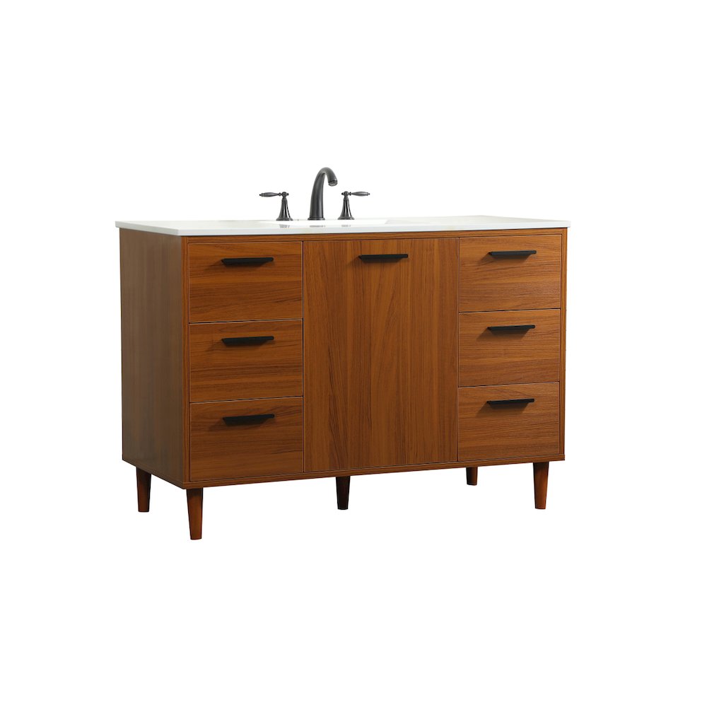 48 inch bathroom vanity in Teak