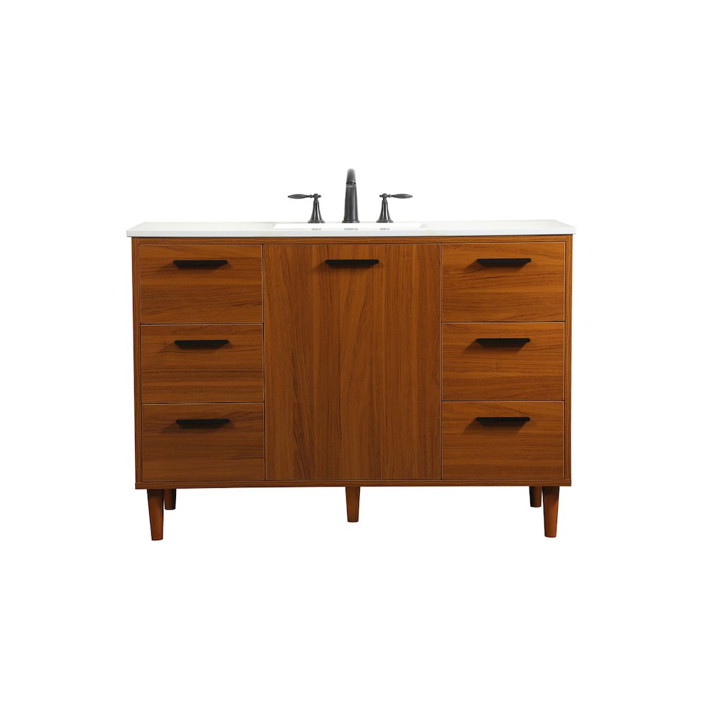 48 inch bathroom vanity in Teak