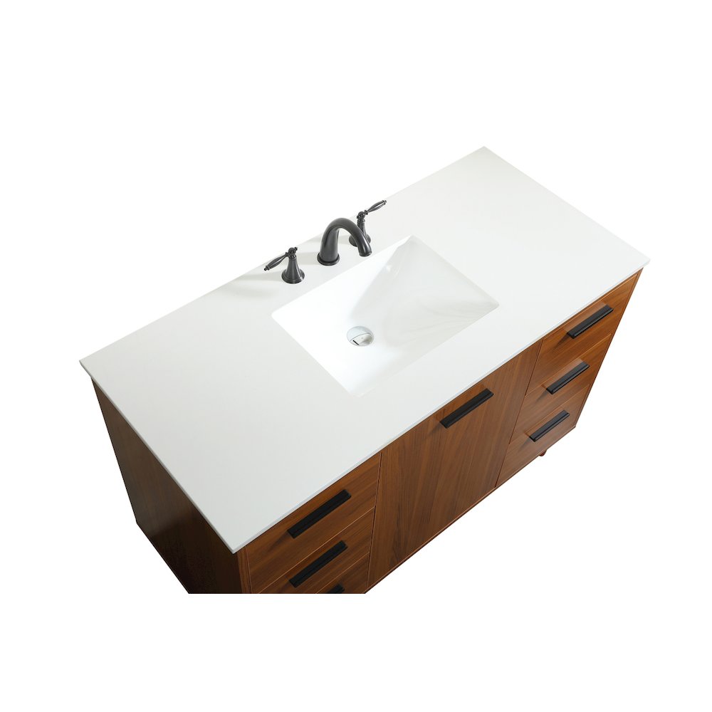 48 inch bathroom vanity in Teak