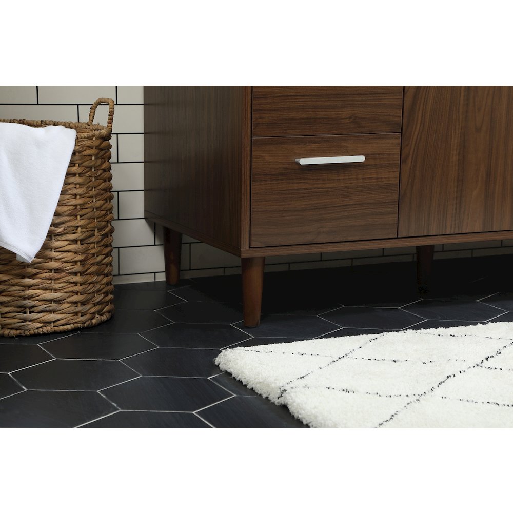48 inch bathroom vanity in Walnut
