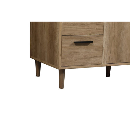 48 inch Single bathroom vanity in natural oak