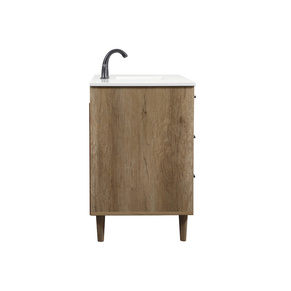 48 inch Single bathroom vanity in natural oak