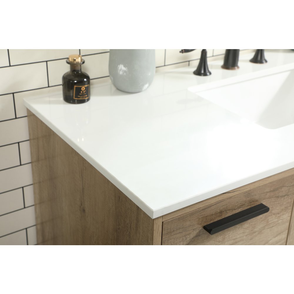 48 inch Single bathroom vanity in natural oak