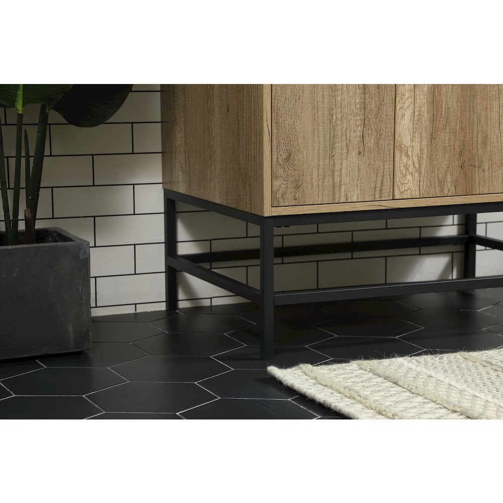 32 inch Single bathroom vanity in natural oak