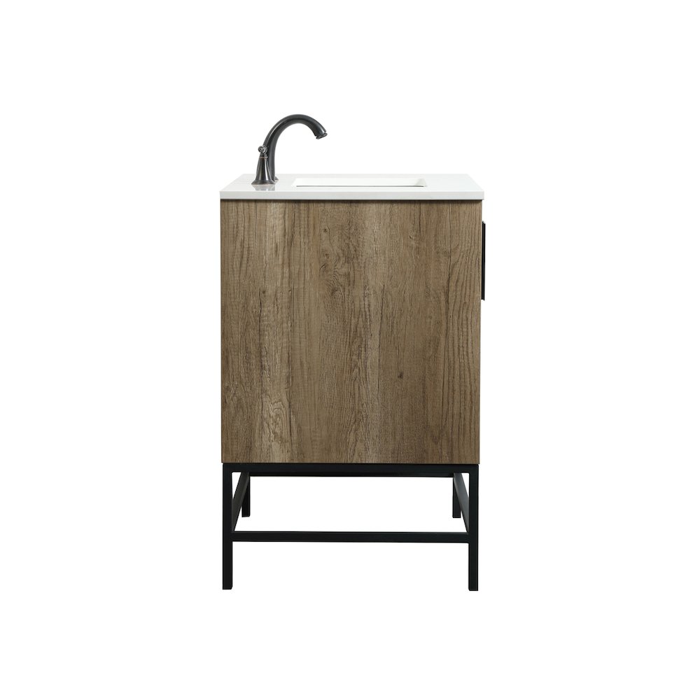 32 inch Single bathroom vanity in natural oak