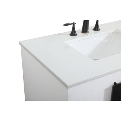 36 inch Single bathroom vanity in white