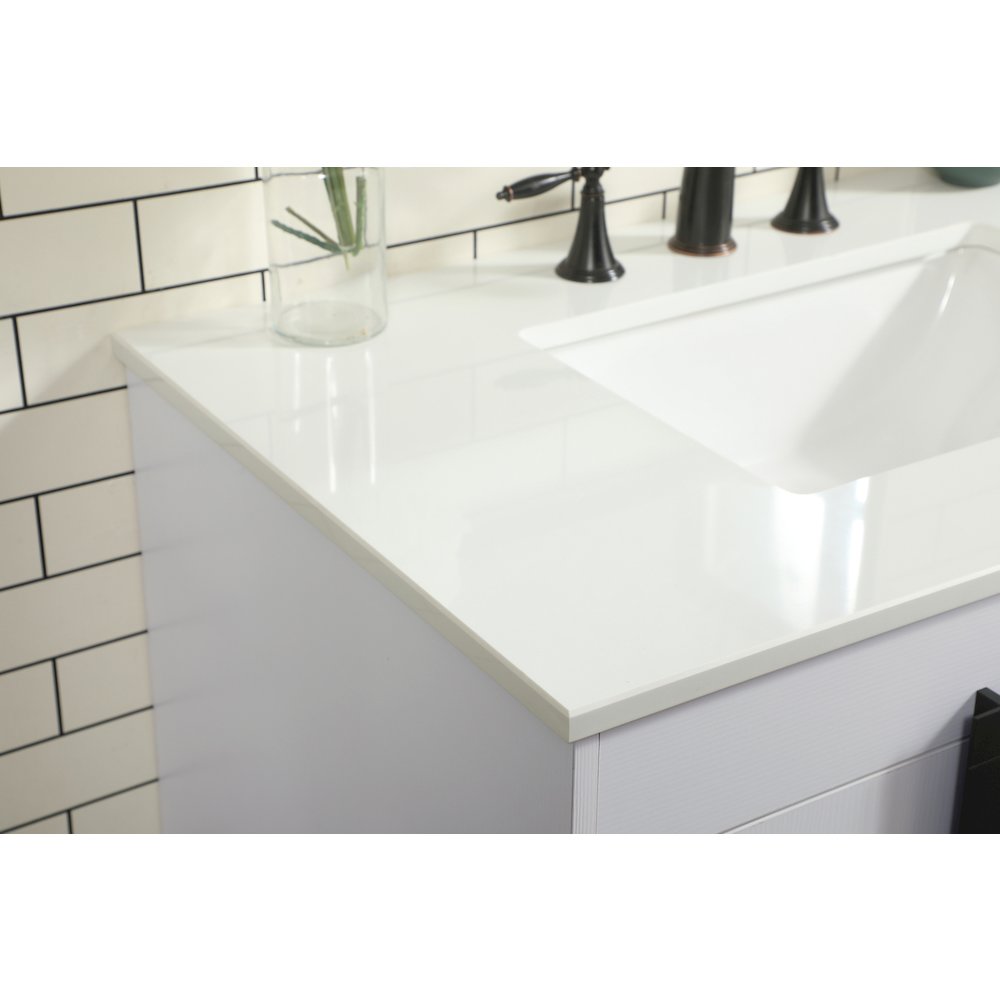36 inch Single bathroom vanity in white