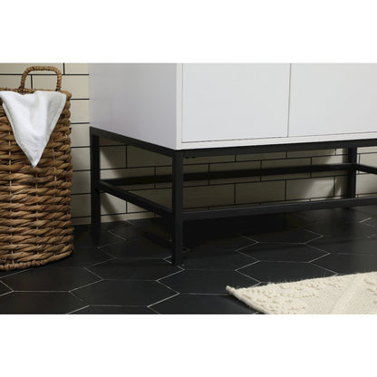 36 inch Single bathroom vanity in white