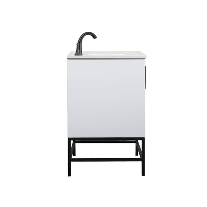 36 inch Single bathroom vanity in white