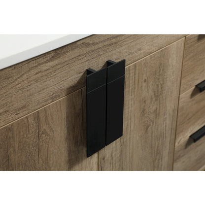 36 inch Single bathroom vanity in natural oak
