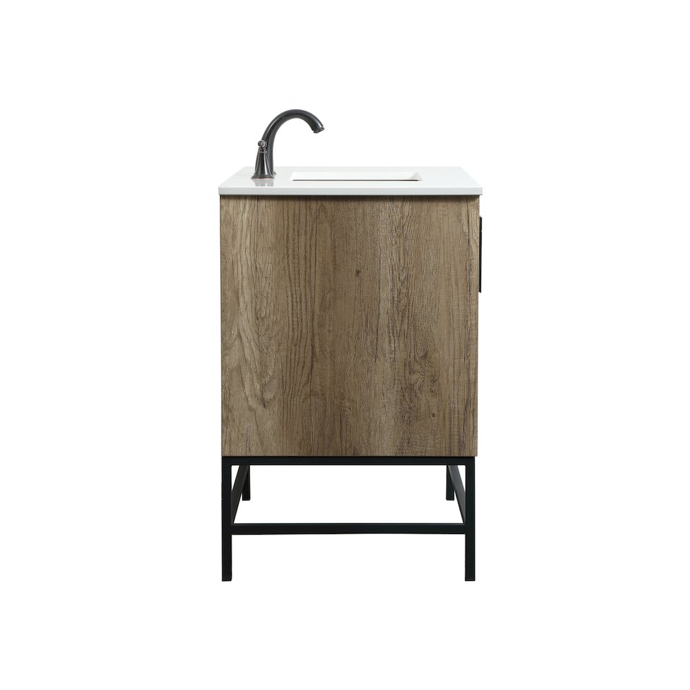 36 inch Single bathroom vanity in natural oak