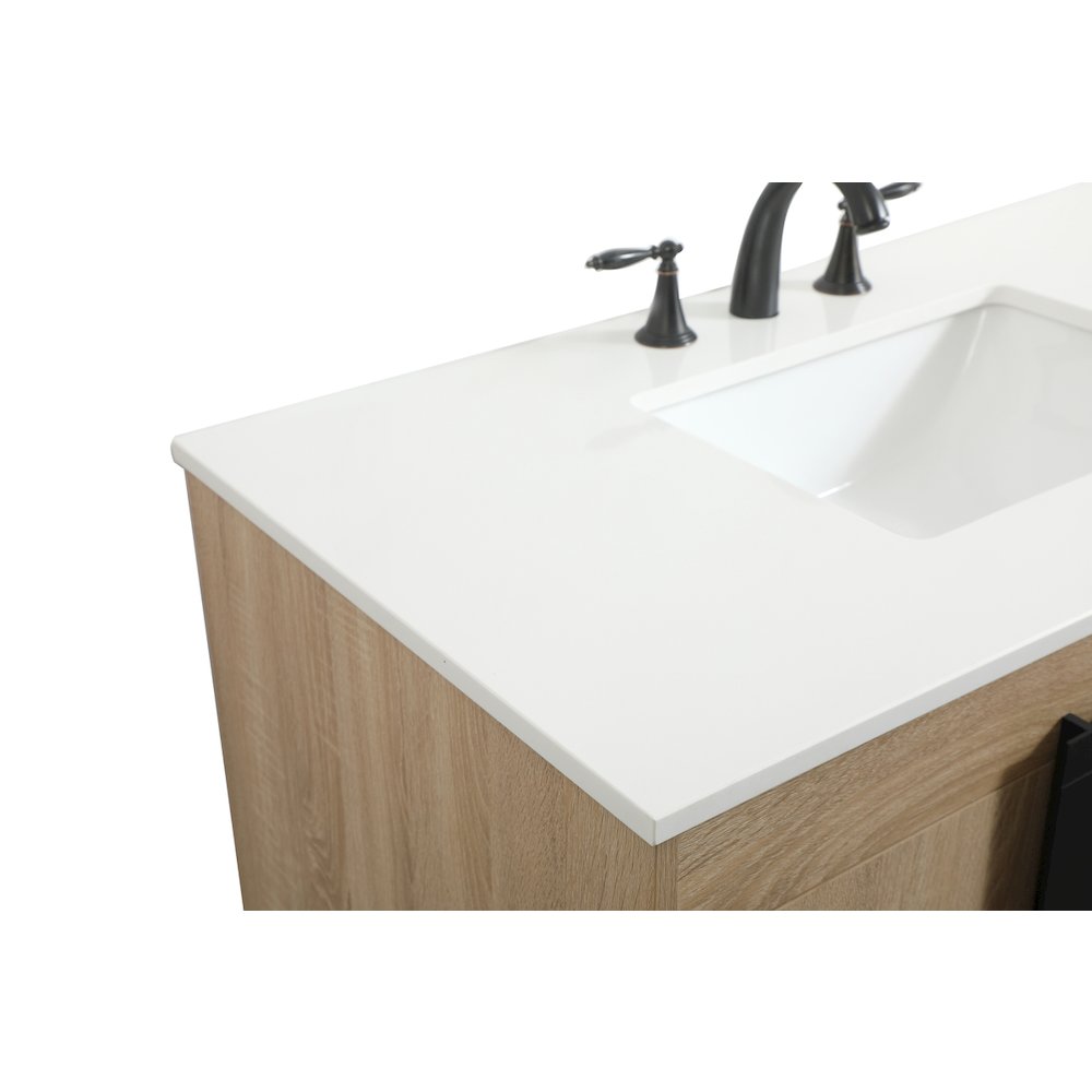 42 inch Single bathroom vanity in mango wood