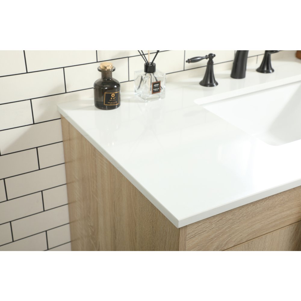 42 inch Single bathroom vanity in mango wood
