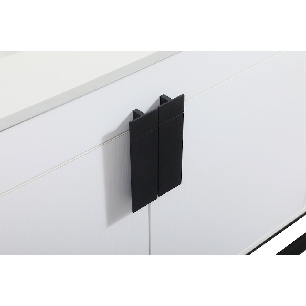 60 inch Single bathroom vanity in white