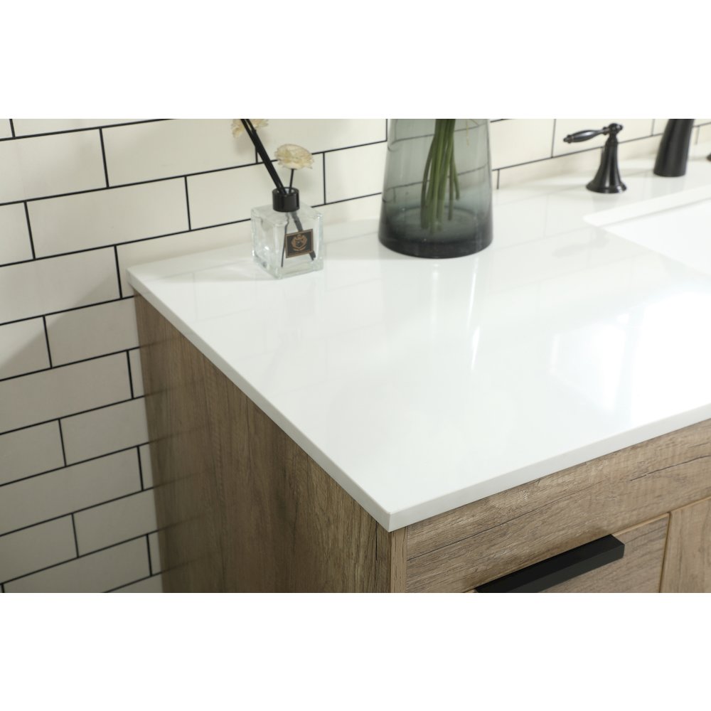 60 inch Single bathroom vanity in natural oak