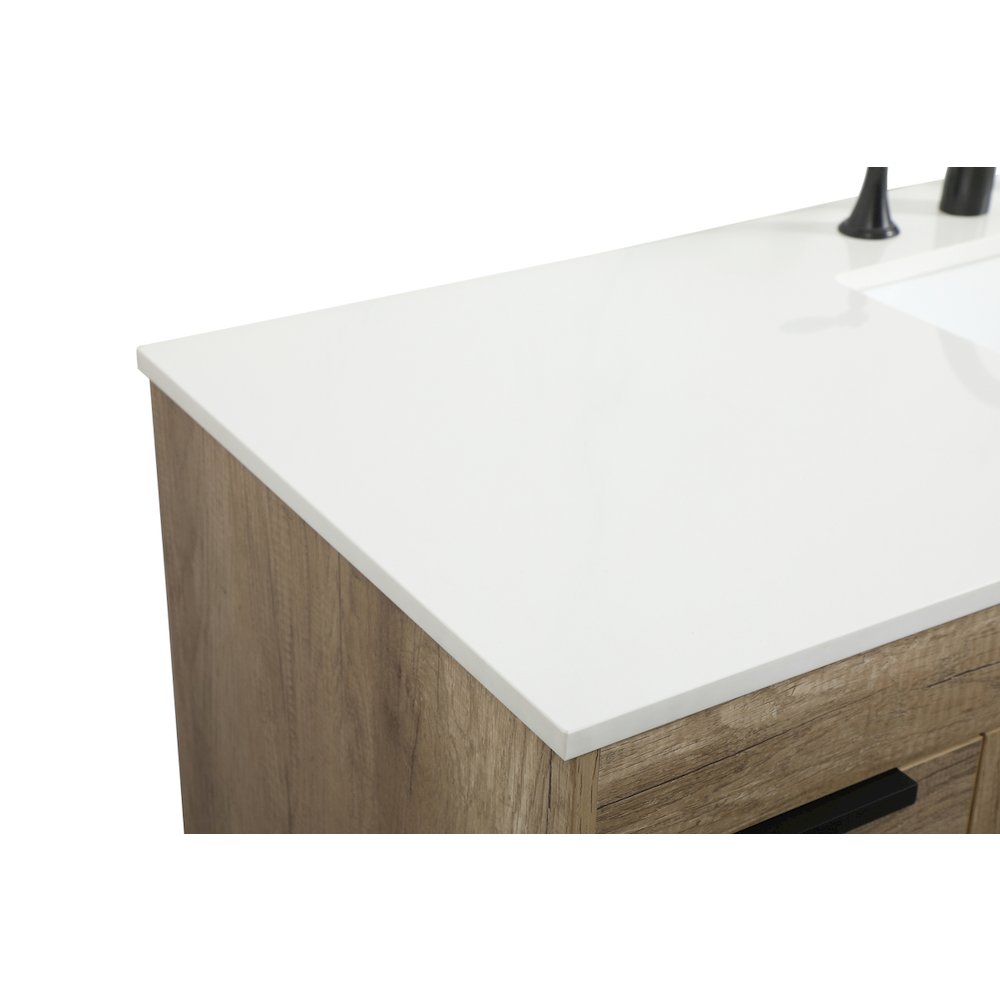 60 inch Single bathroom vanity in natural oak