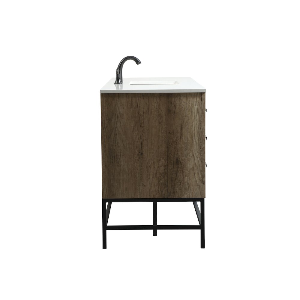 60 inch Single bathroom vanity in natural oak