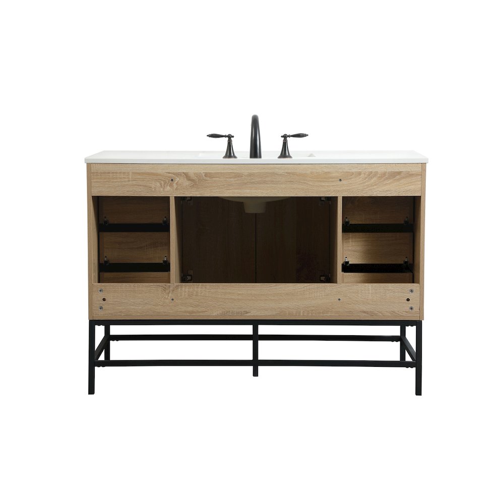 48 inch Single bathroom vanity in mango wood