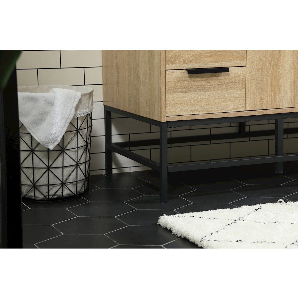 48 inch Single bathroom vanity in mango wood