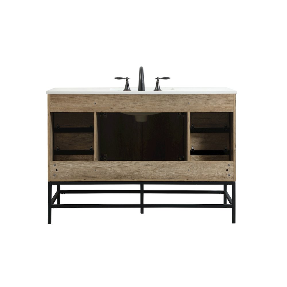 48 inch Single bathroom vanity in natural oak