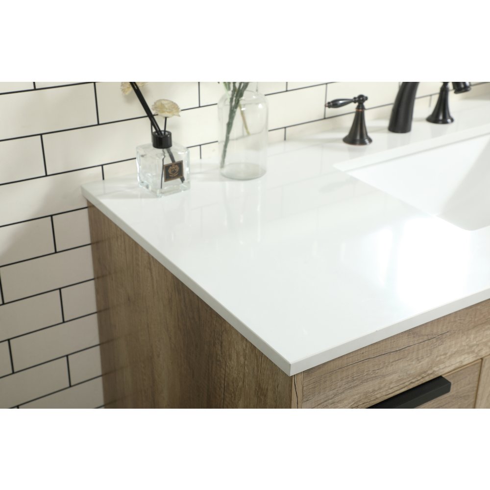 48 inch Single bathroom vanity in natural oak