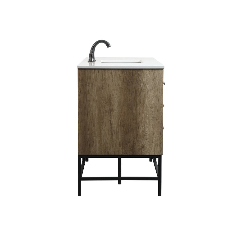 48 inch Single bathroom vanity in natural oak