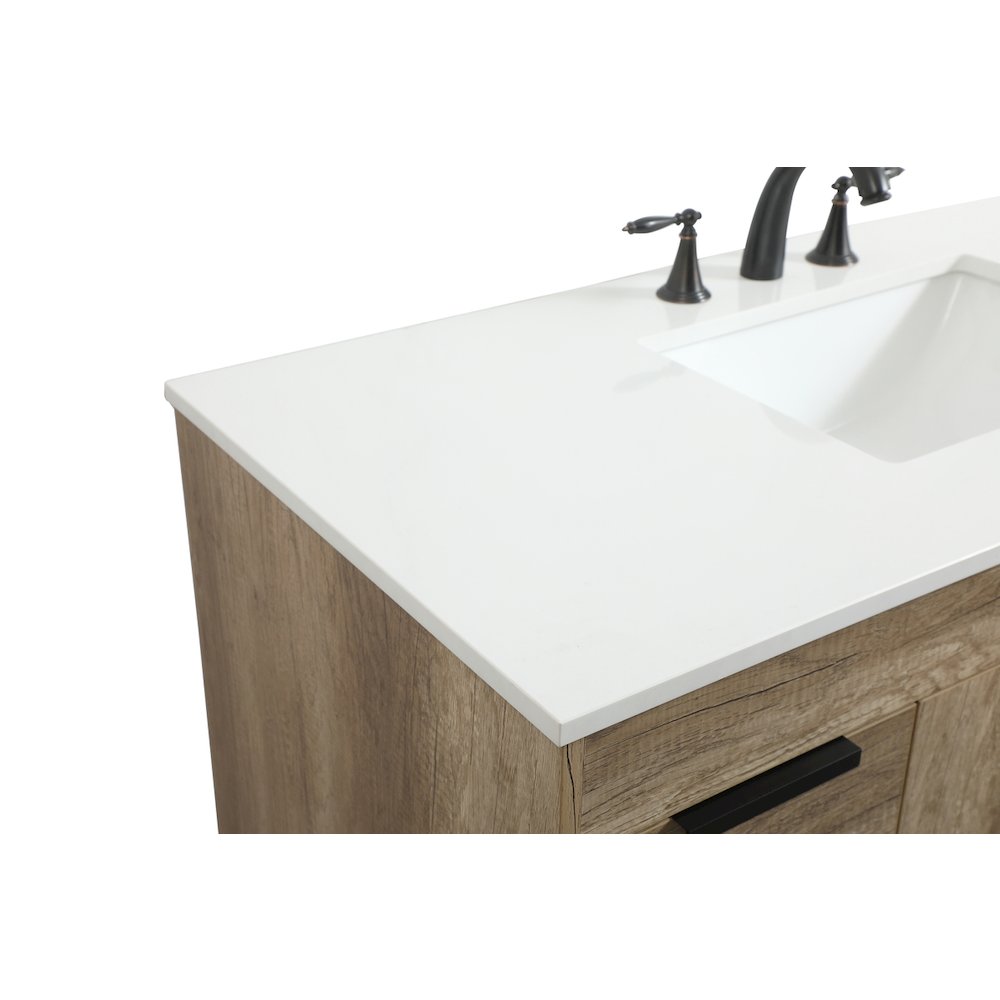 48 inch Single bathroom vanity in natural oak