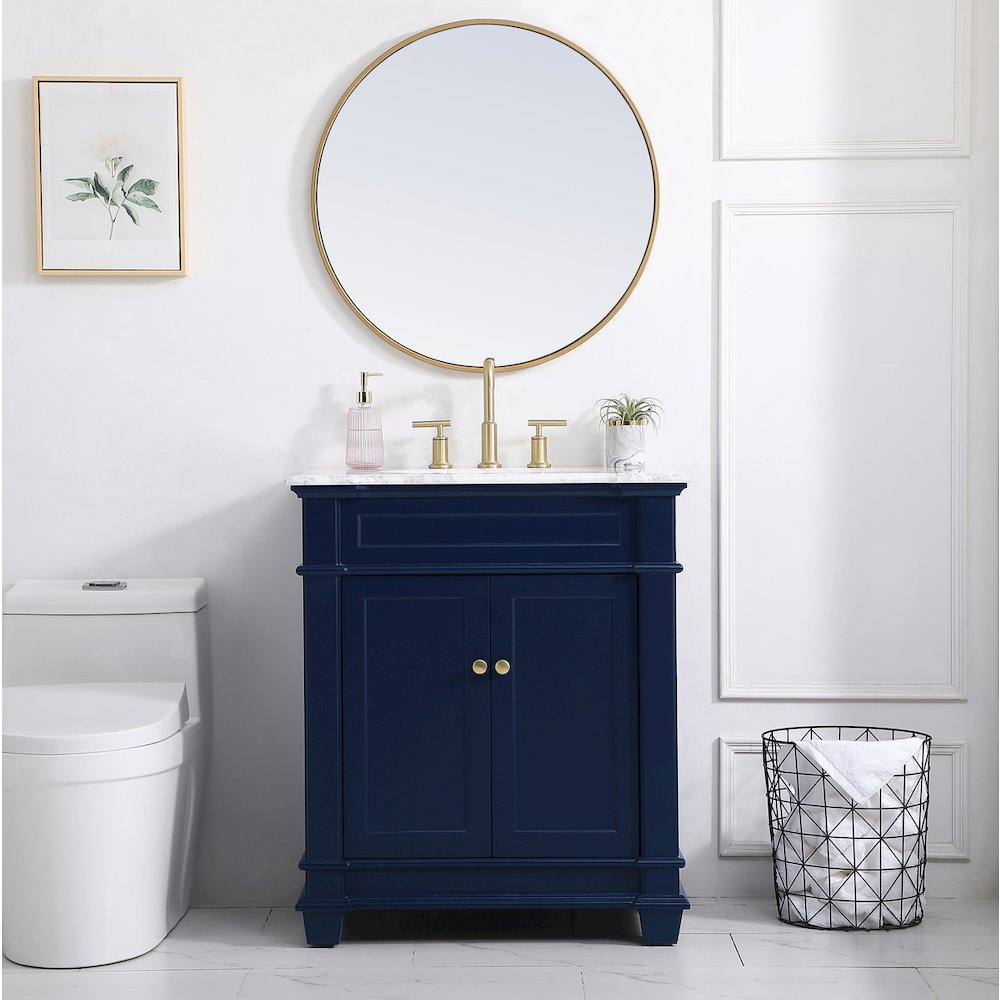 30 inch Single Bathroom Vanity set in Blue