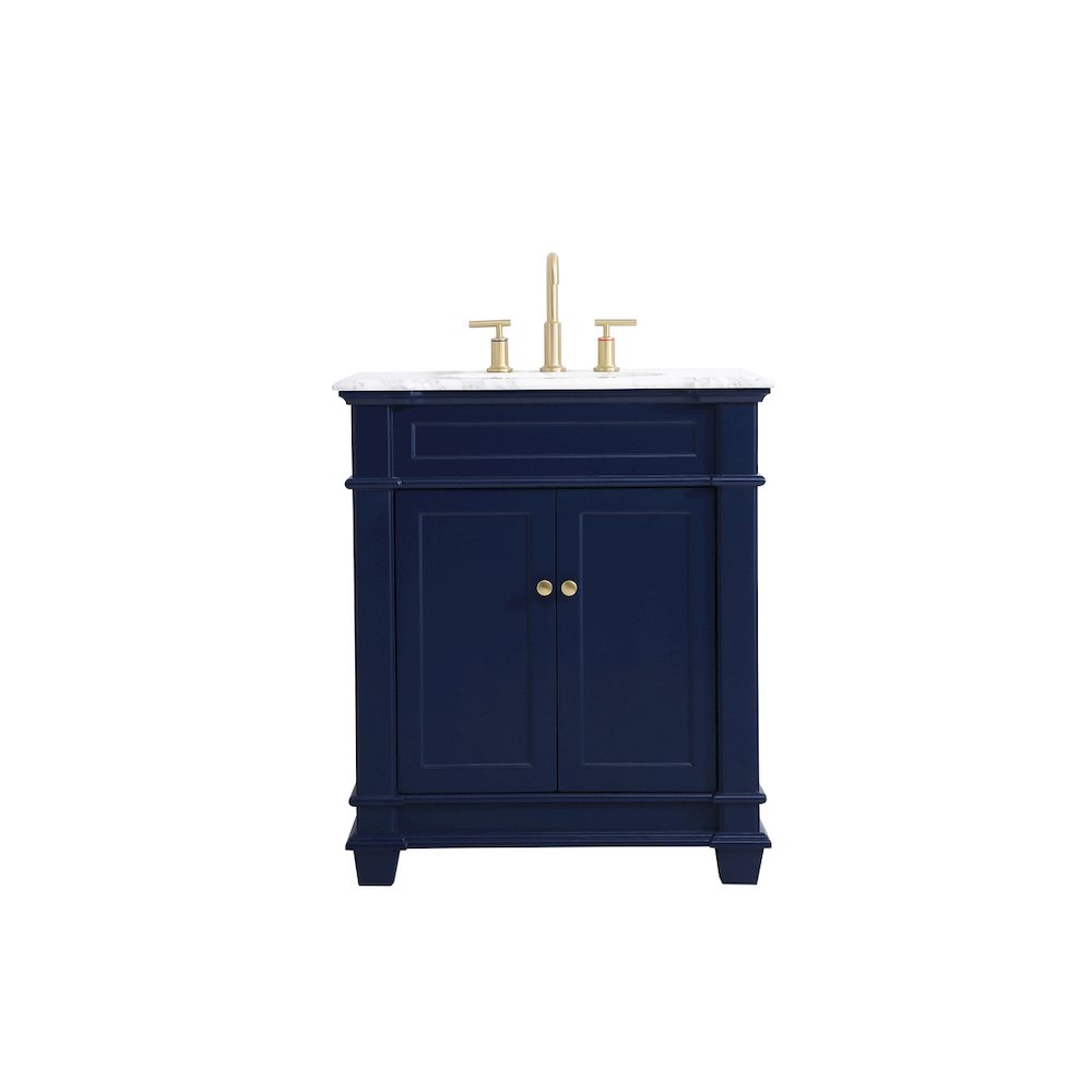 30 inch Single Bathroom Vanity set in Blue