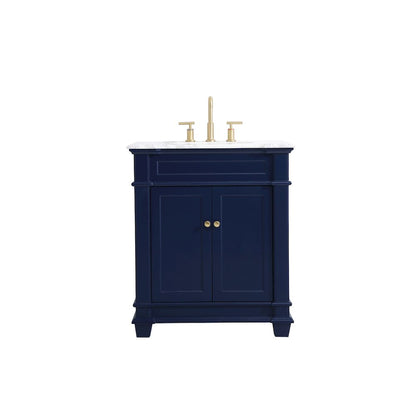 30 inch Single Bathroom Vanity set in Blue