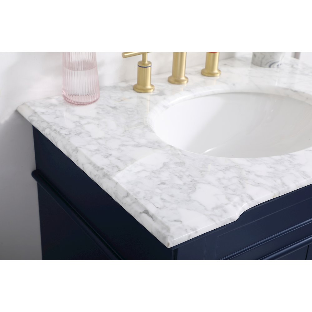 30 inch Single Bathroom Vanity set in Blue