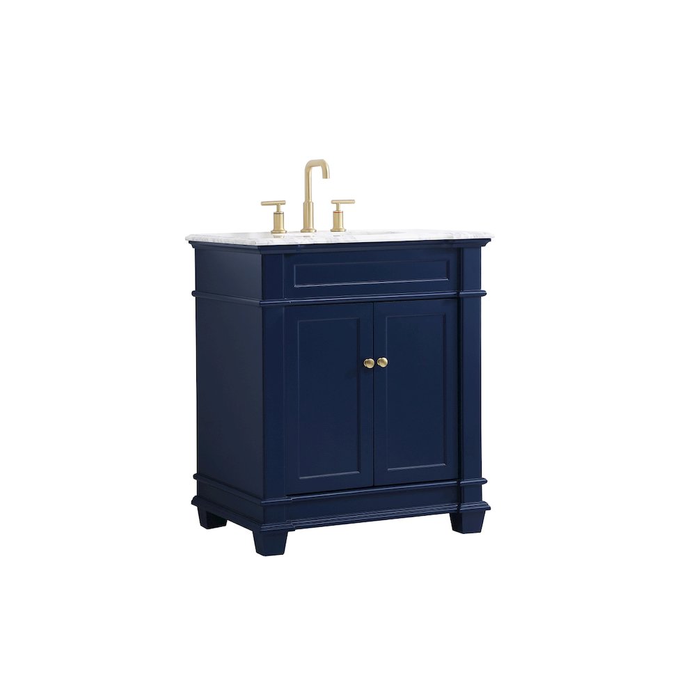 30 inch Single Bathroom Vanity set in Blue