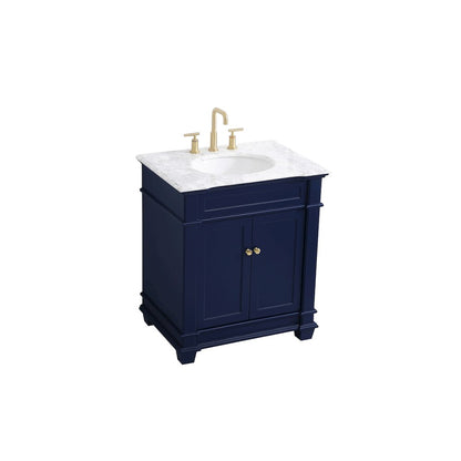 30 inch Single Bathroom Vanity set in Blue