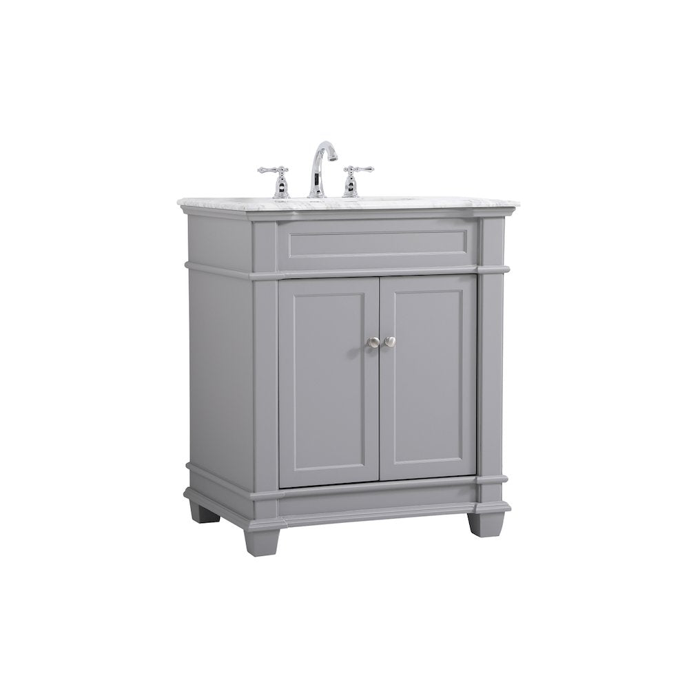 30 inch Single Bathroom Vanity set in Grey