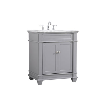 30 inch Single Bathroom Vanity set in Grey