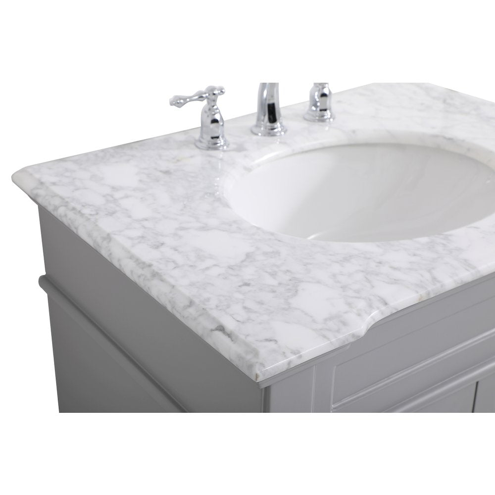 30 inch Single Bathroom Vanity set in Grey