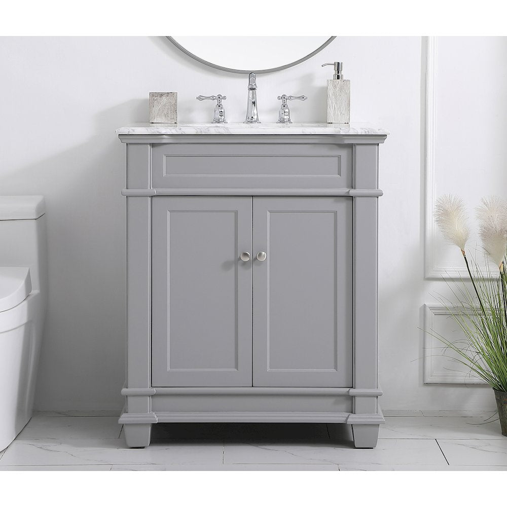 30 inch Single Bathroom Vanity set in Grey