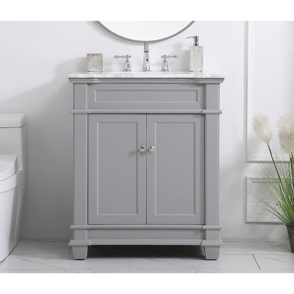 30 inch Single Bathroom Vanity set in Grey