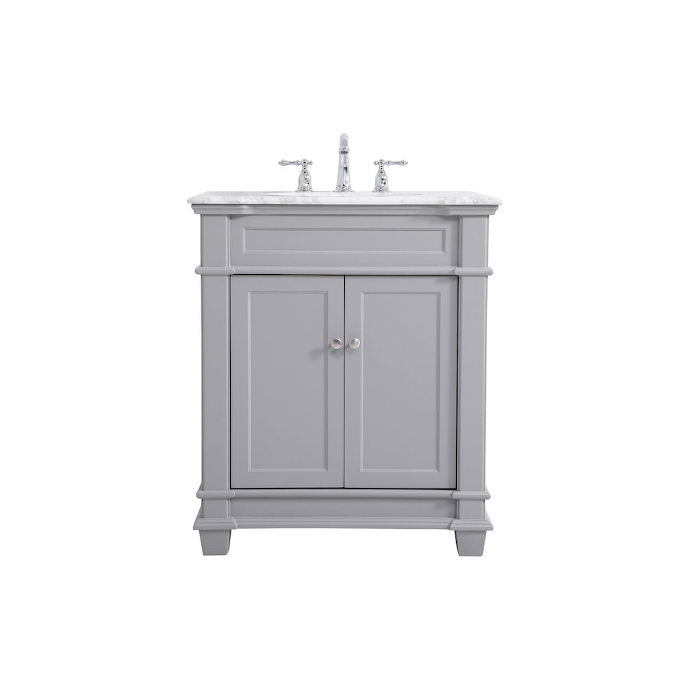 30 inch Single Bathroom Vanity set in Grey