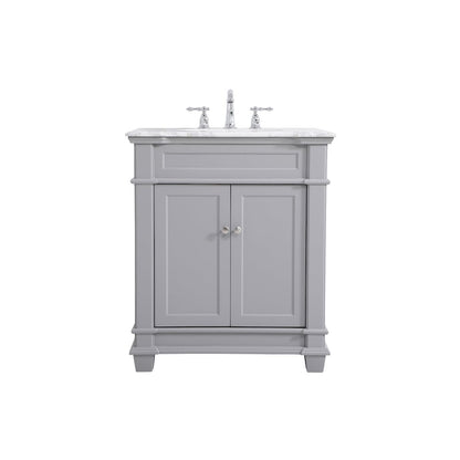 30 inch Single Bathroom Vanity set in Grey