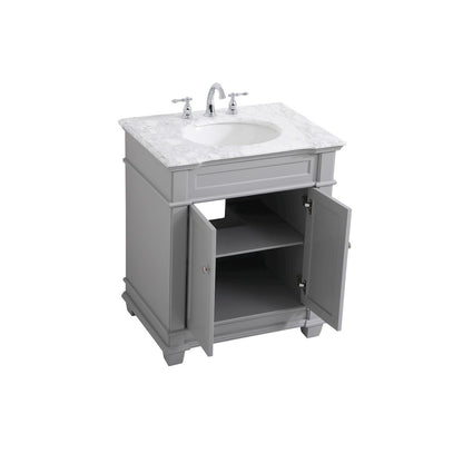 30 inch Single Bathroom Vanity set in Grey