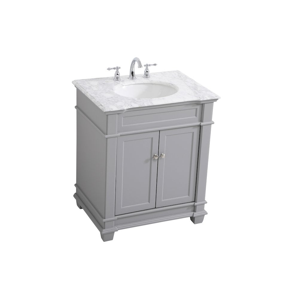 30 inch Single Bathroom Vanity set in Grey