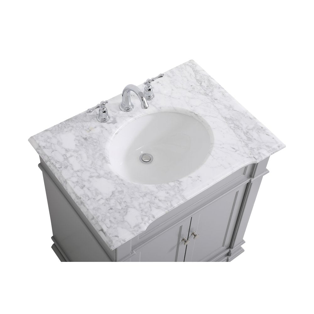 30 inch Single Bathroom Vanity set in Grey