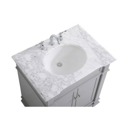 30 inch Single Bathroom Vanity set in Grey