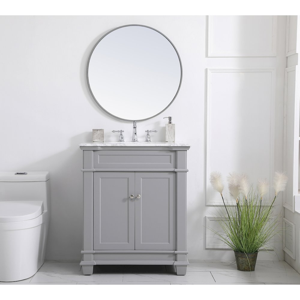 30 inch Single Bathroom Vanity set in Grey