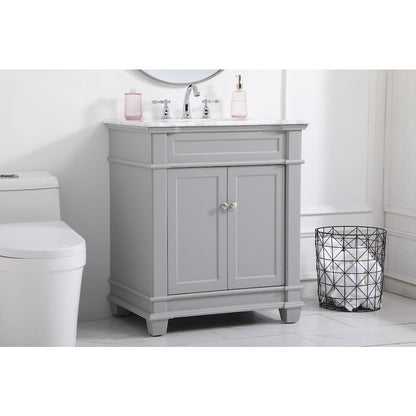 30 inch Single Bathroom Vanity set in Grey