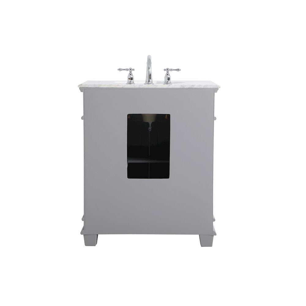 30 inch Single Bathroom Vanity set in Grey