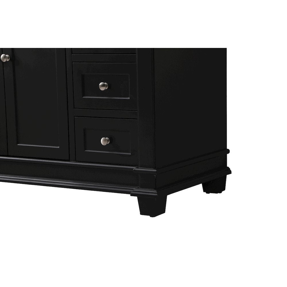 42 inch Single bathroom vanity set in black