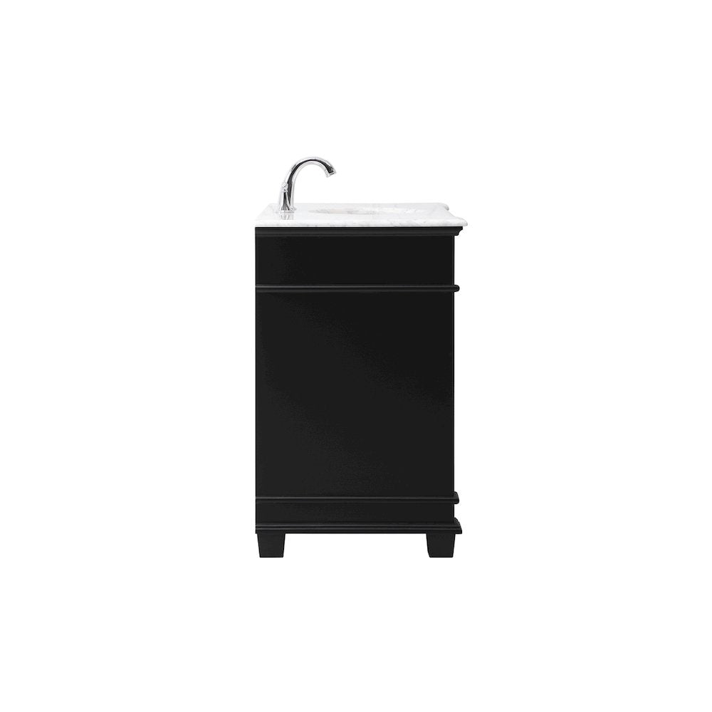 42 inch Single bathroom vanity set in black