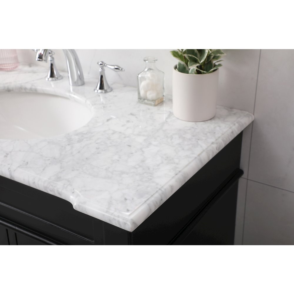 42 inch Single bathroom vanity set in black